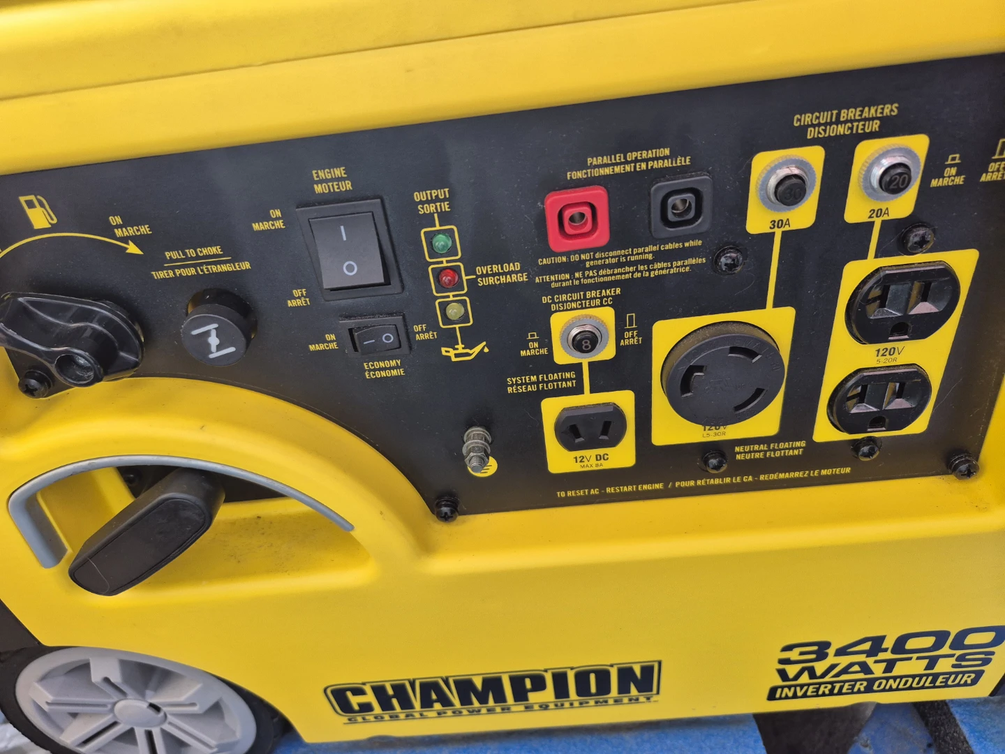 Champion 3400 Watts Inverter Generator