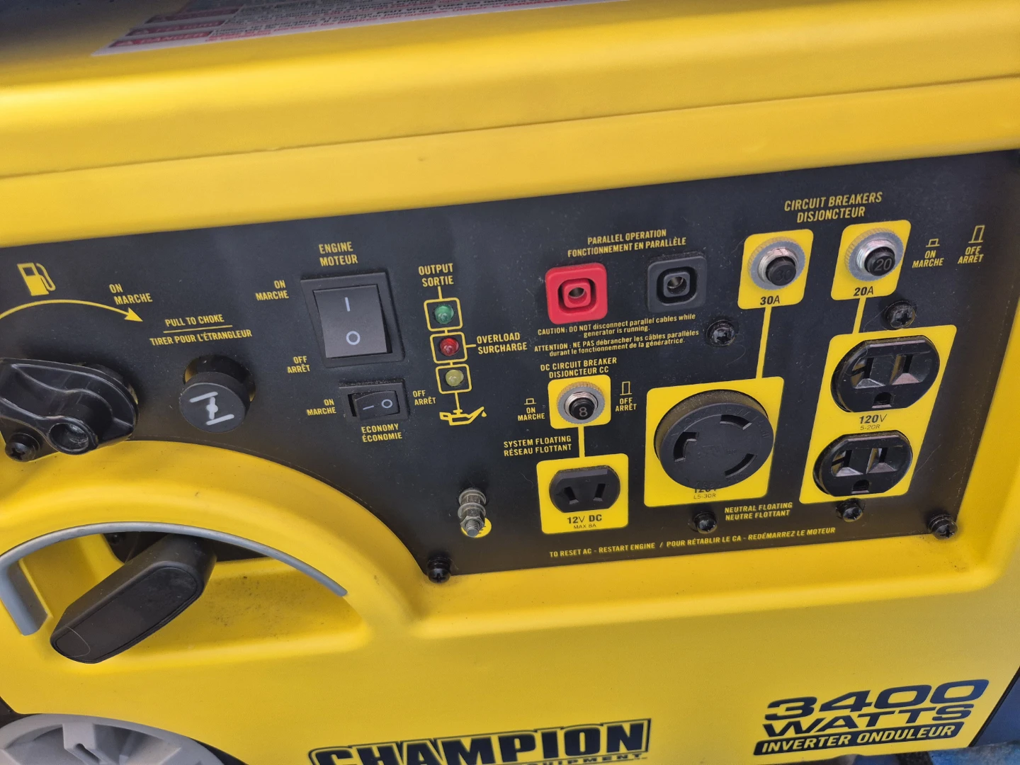 Champion 3400 Watts Inverter Generator - photo 2