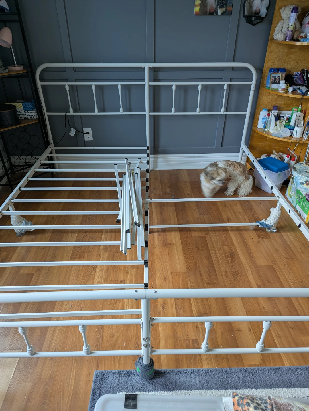 White Metal Bed Frame