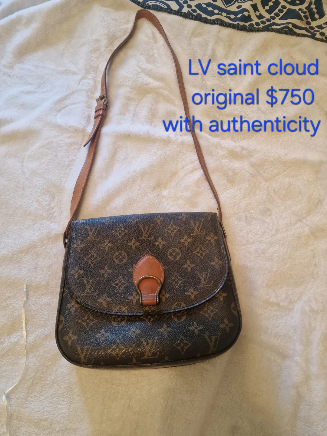 Louis Vuitton Saint Cloud Shoulder Bag Monogram Canvas