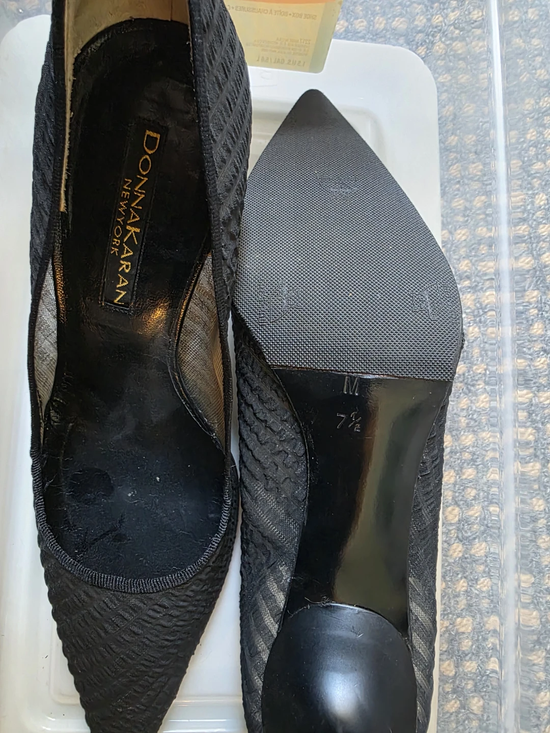 Donna Karan New York Black Mesh Pumps - Size 7.5 - photo 5