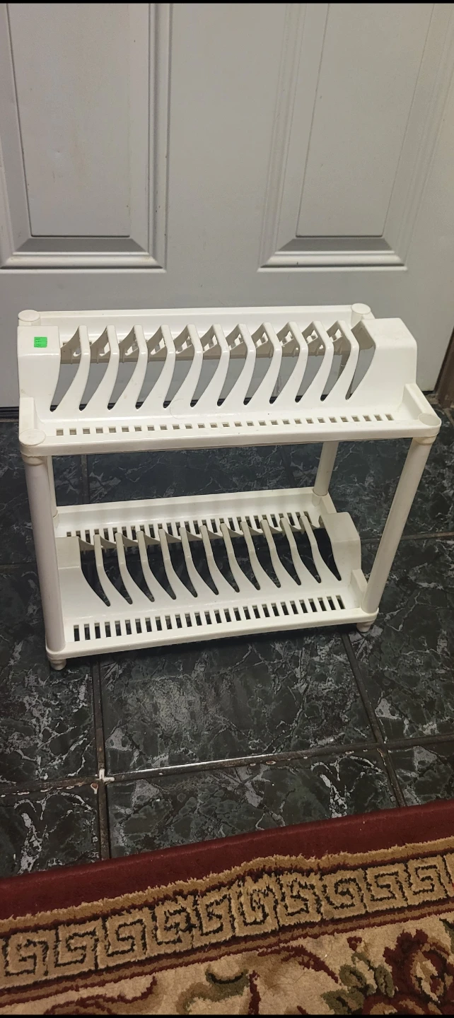White 2-Tier Dish Rack