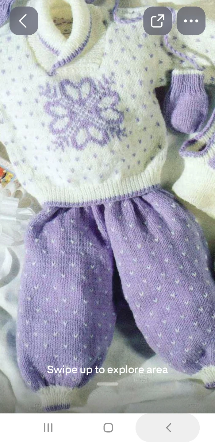 Hand-knitted Baby Clothes Set - photo 2
