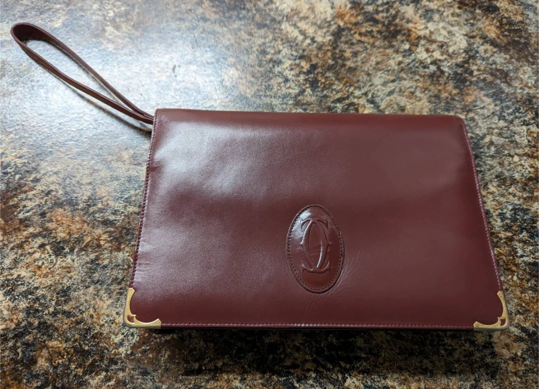 Cartier Paris Leather Clutch Bag