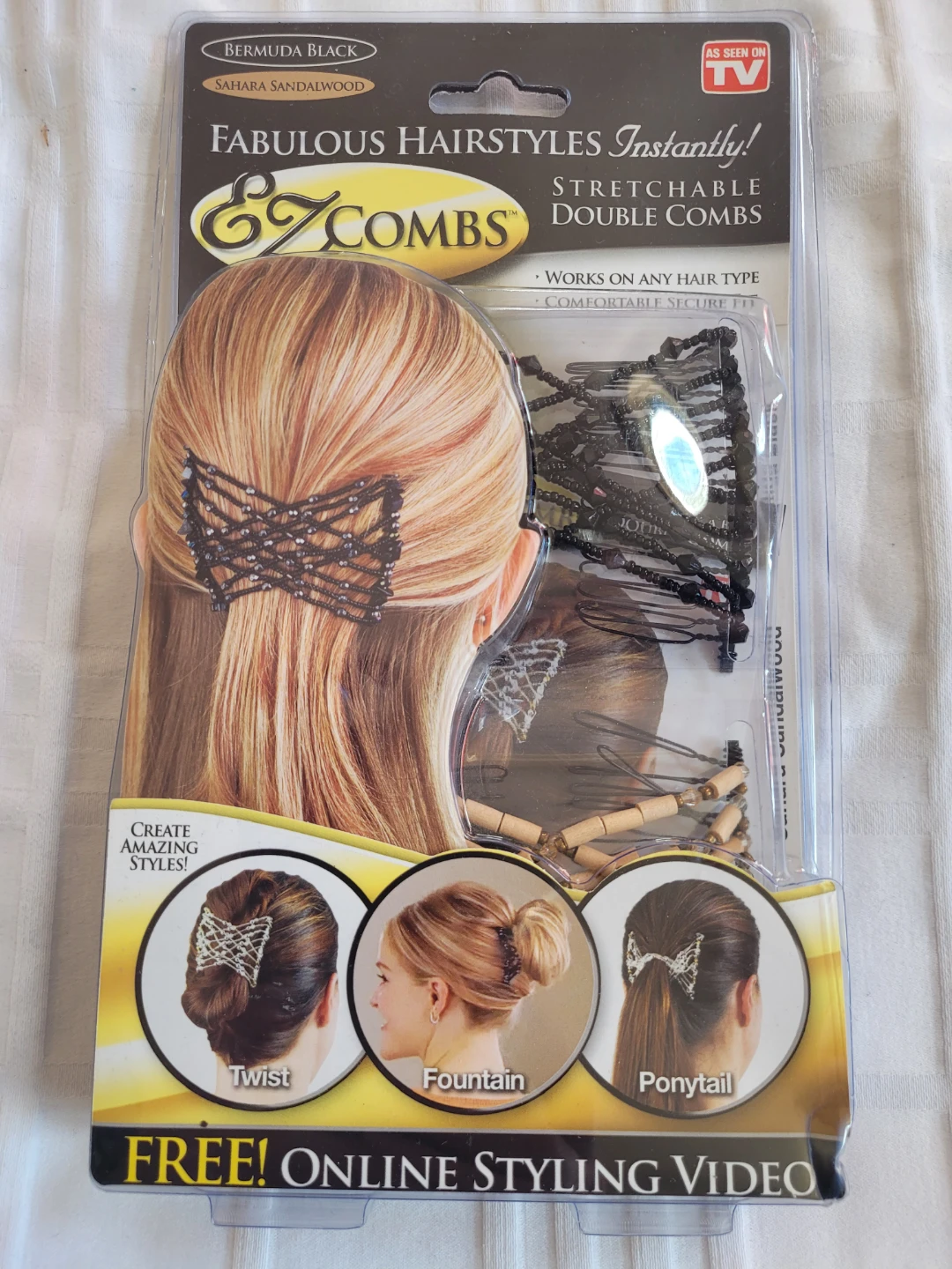 EZ Combs Stretchable Double Combs - Bermuda Black