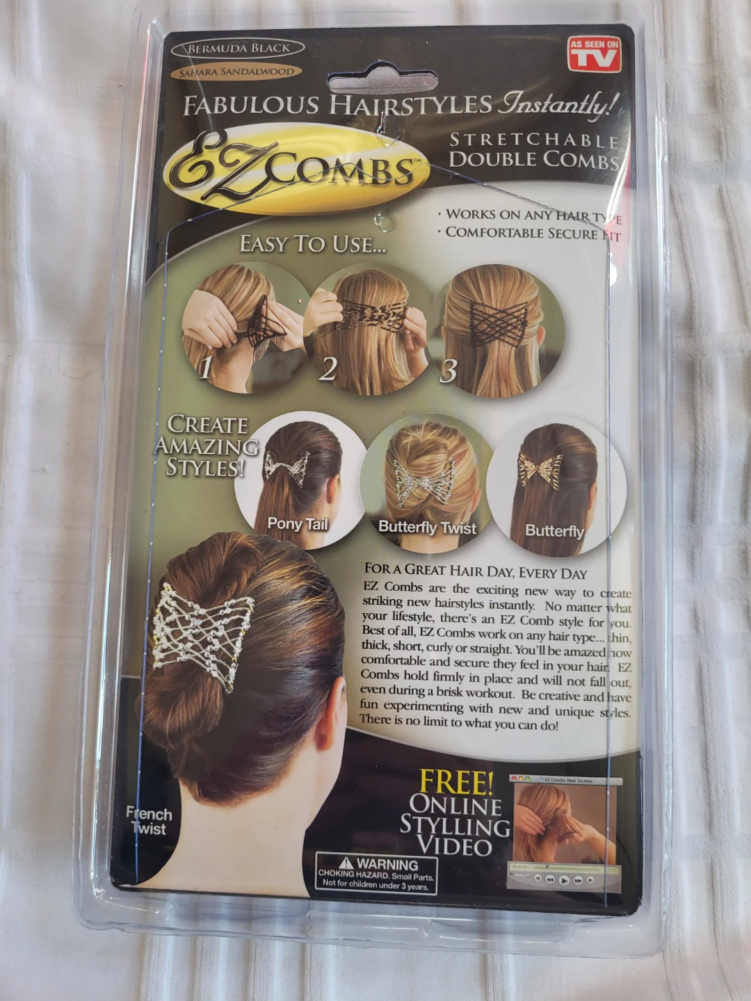 EZ Combs Stretchable Double Combs - Bermuda Black - photo 2