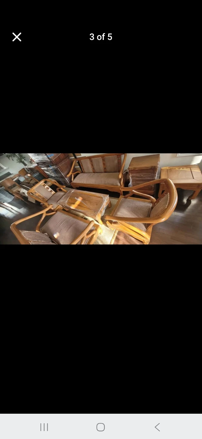 Wooden Desk and Chair Set - photo 3