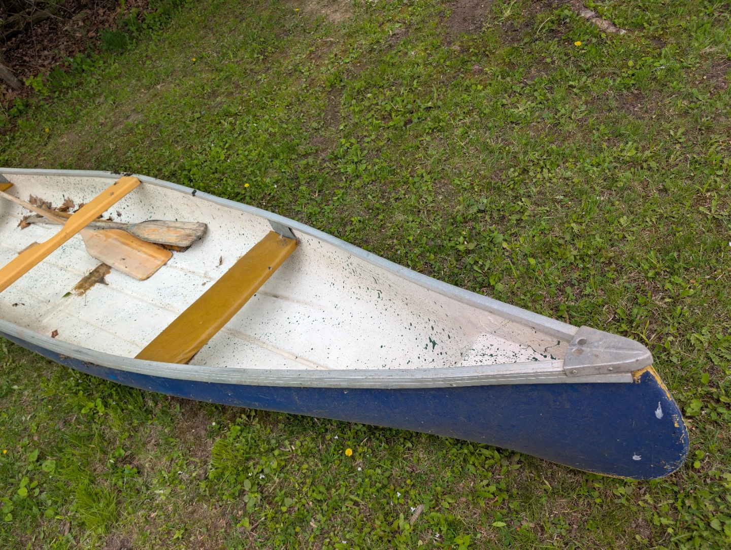 Blue Canoe with Paddles - photo 3