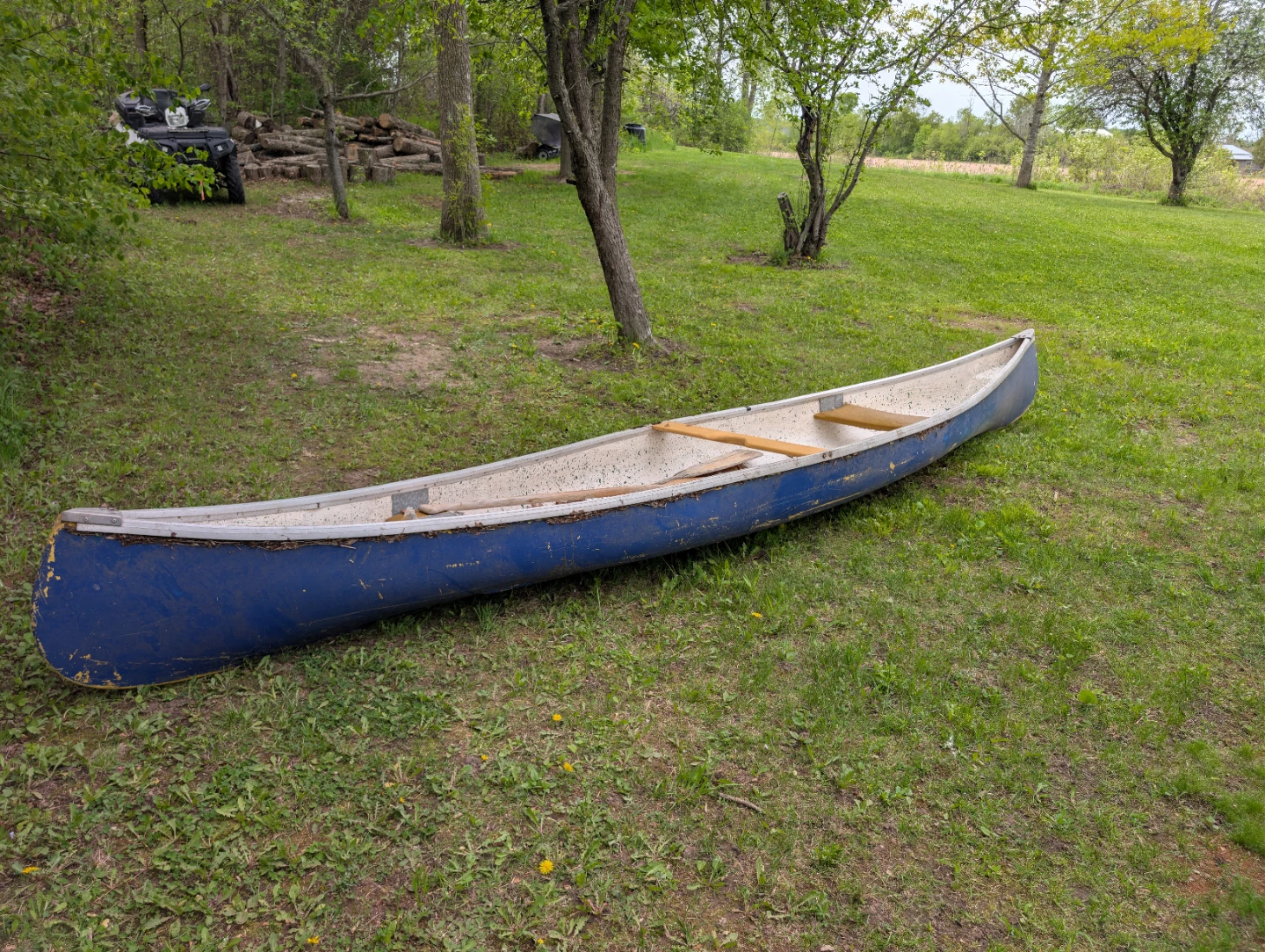 Blue Canoe with Paddles - photo 5