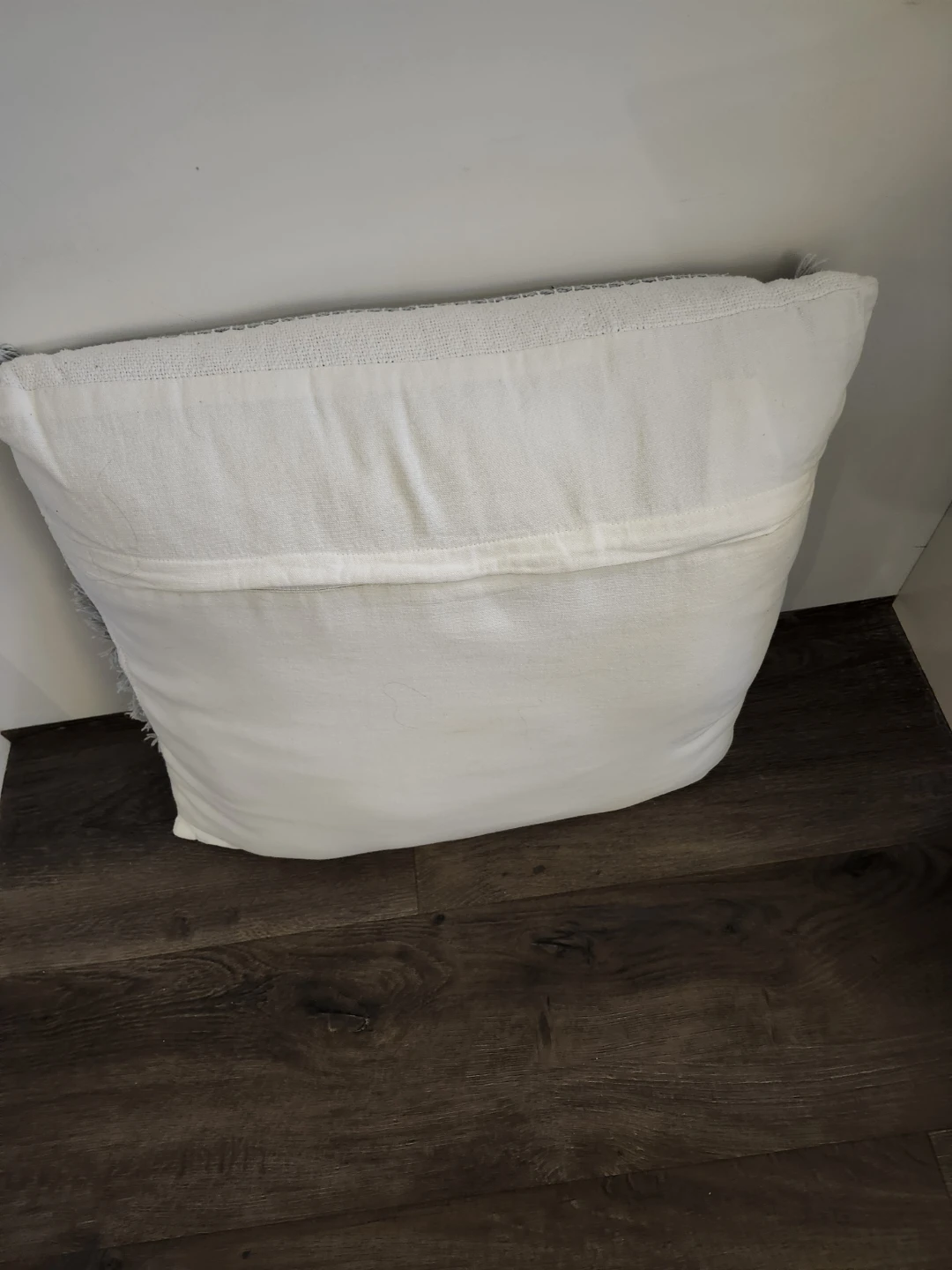 Decorative Throw Pillow with Fringed Edges - photo 2