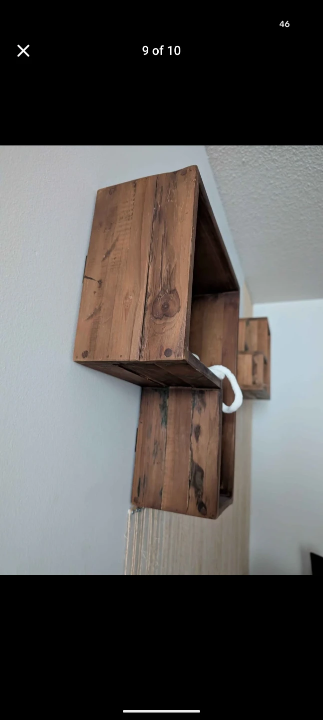 Artemano Wooden Wall Shelves Set - photo 2
