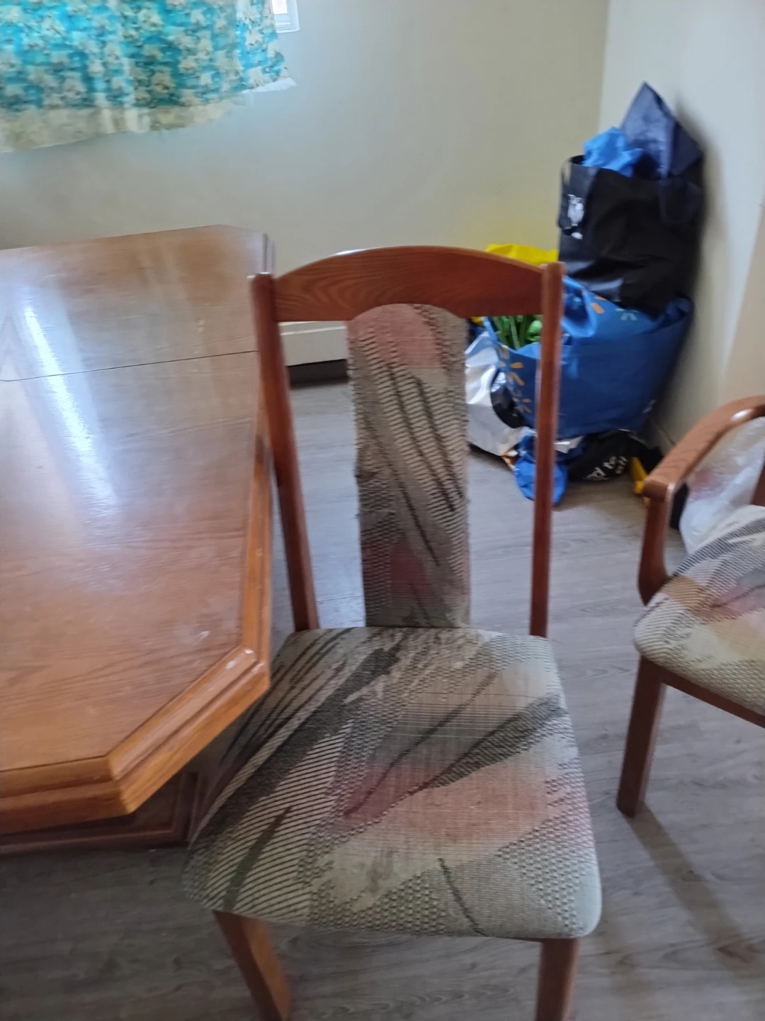 Wooden Dining Chair with Upholstered Seat and Back - photo 2