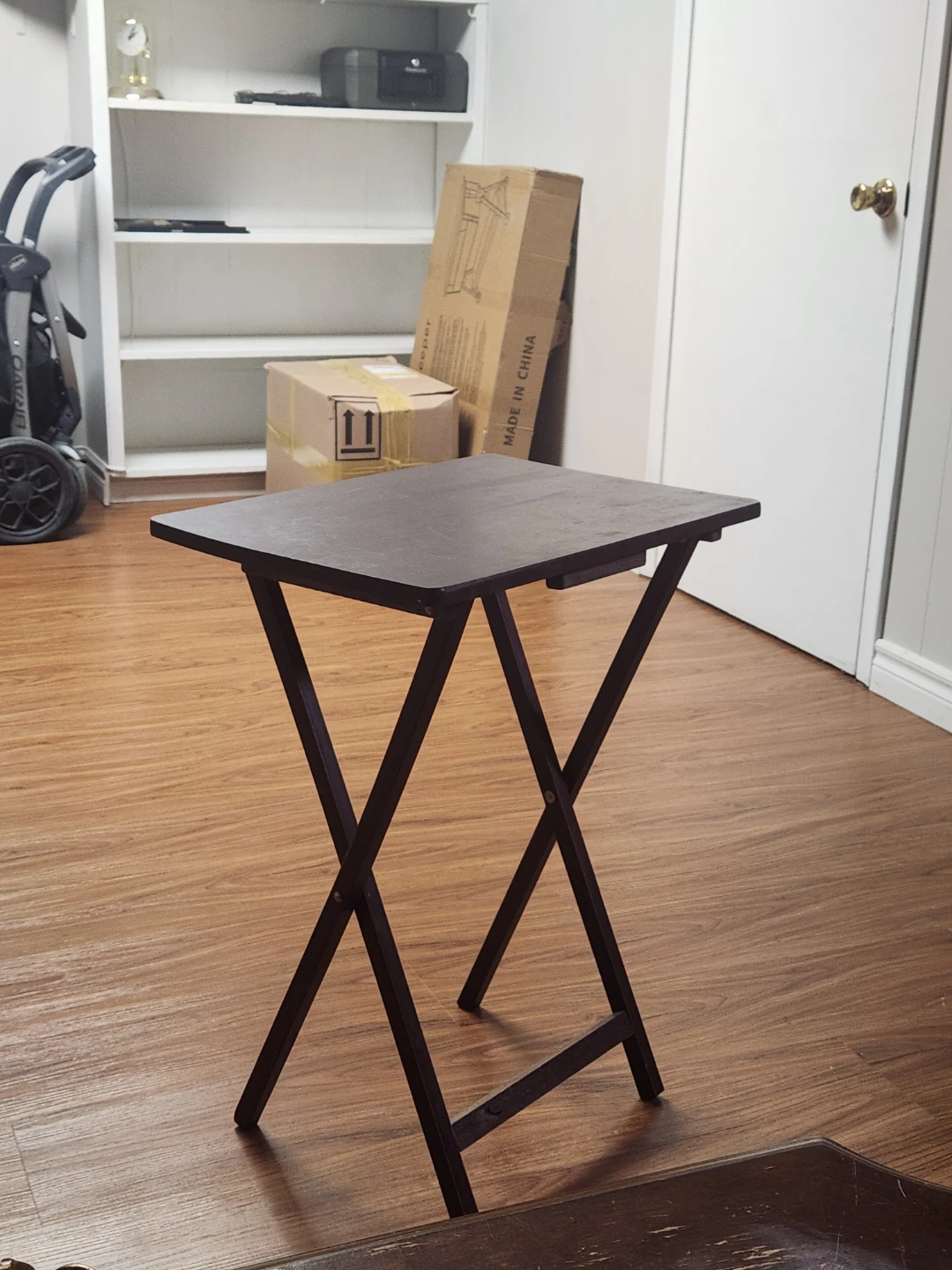 Dark Brown Folding Tray Table - photo 3