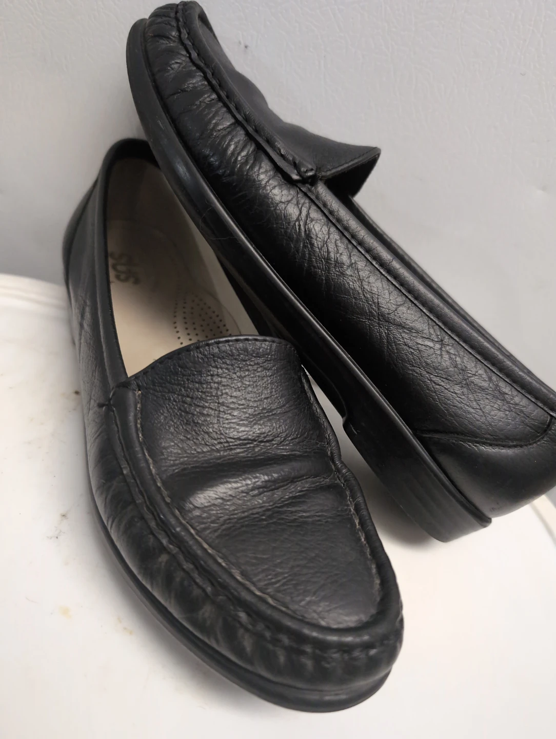 SAS Tripad Comfort Footbed Loafers - Black Leather