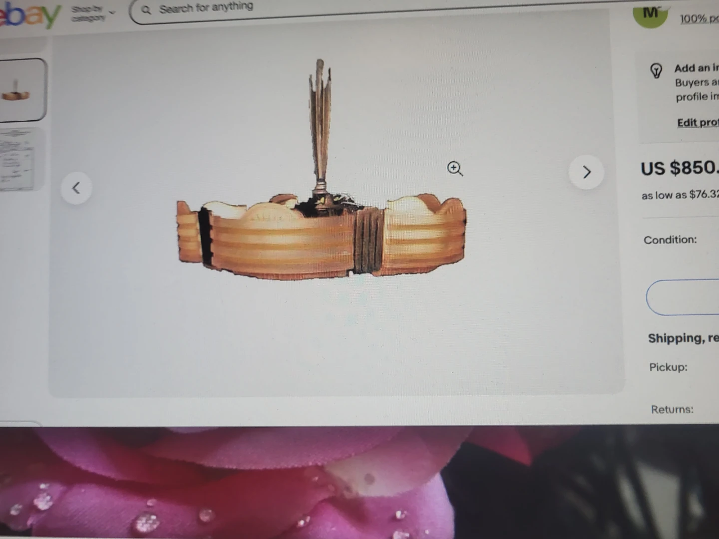 Authentic Art Deco Chandelier - photo 2