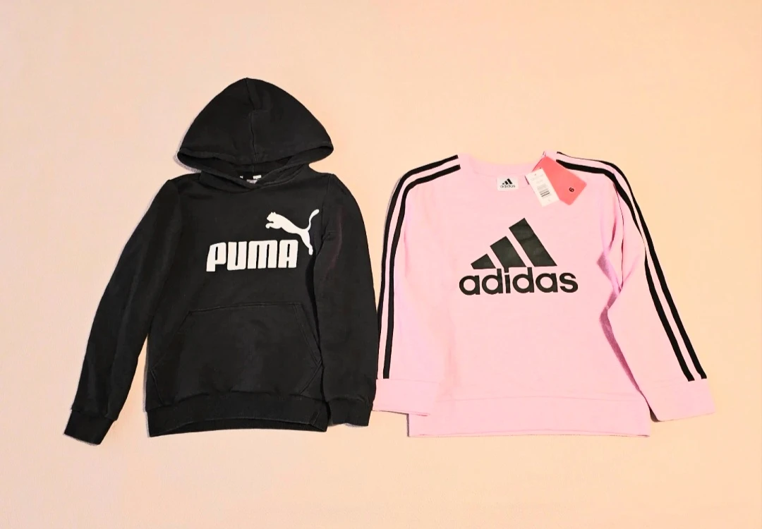 $7 for Both Puma Hoodie and Adidas Sweatshirt fits 5-6 Year old