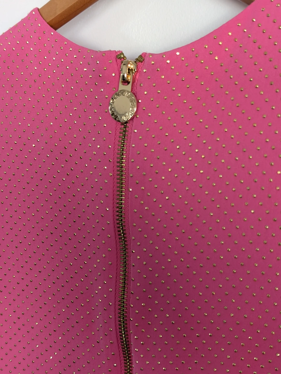 Versace x H&M Studded Hot Pink Silk Dress - photo 4