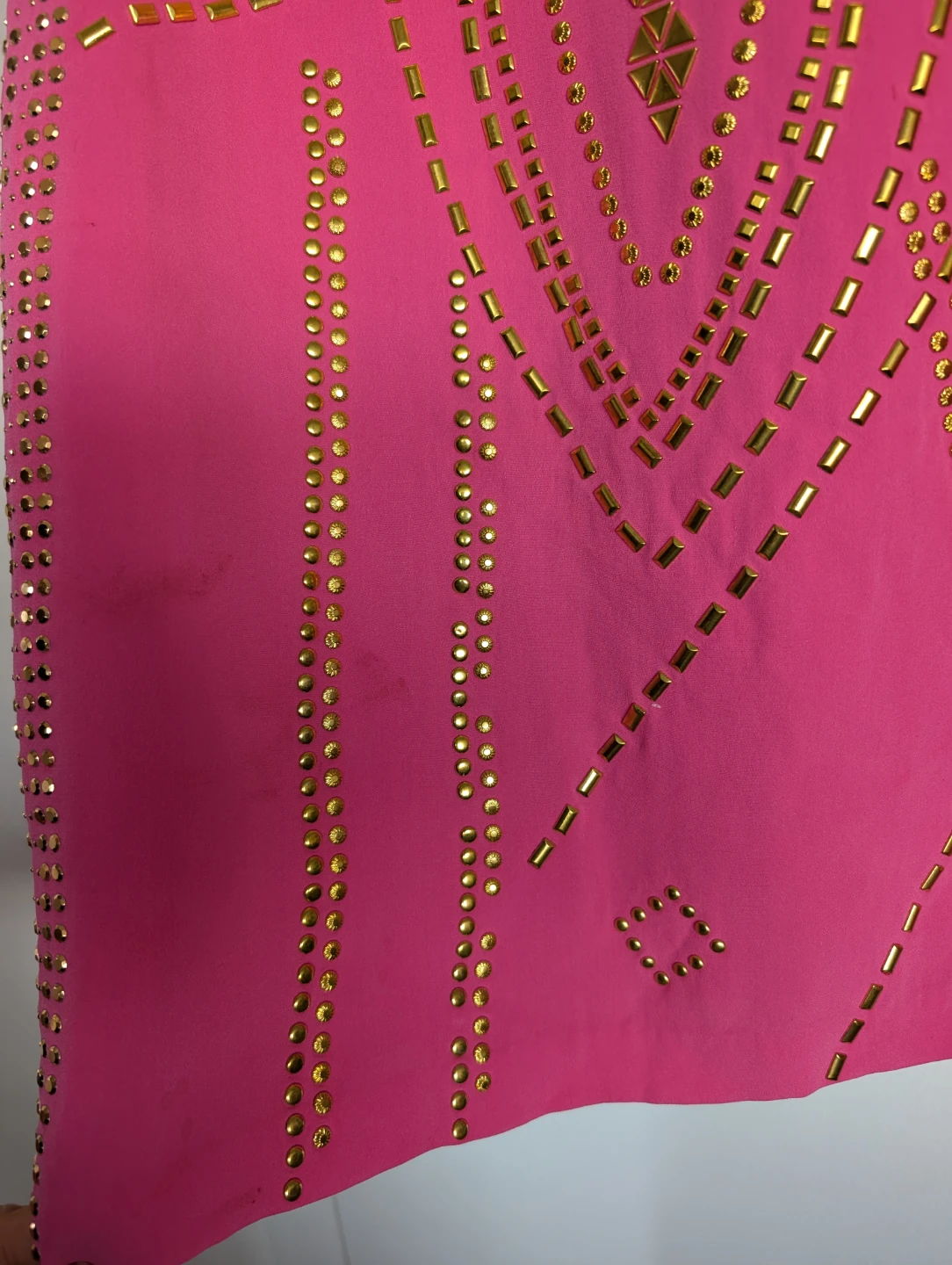 Versace x H&M Studded Hot Pink Silk Dress - photo 5
