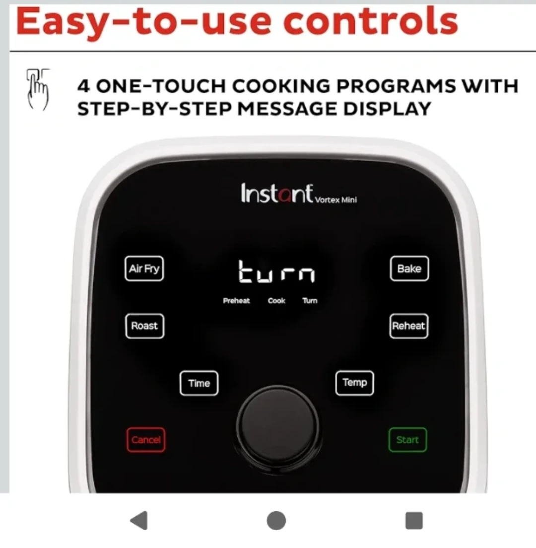 Compact Instant Vortex Mini Air Fryer - photo 4