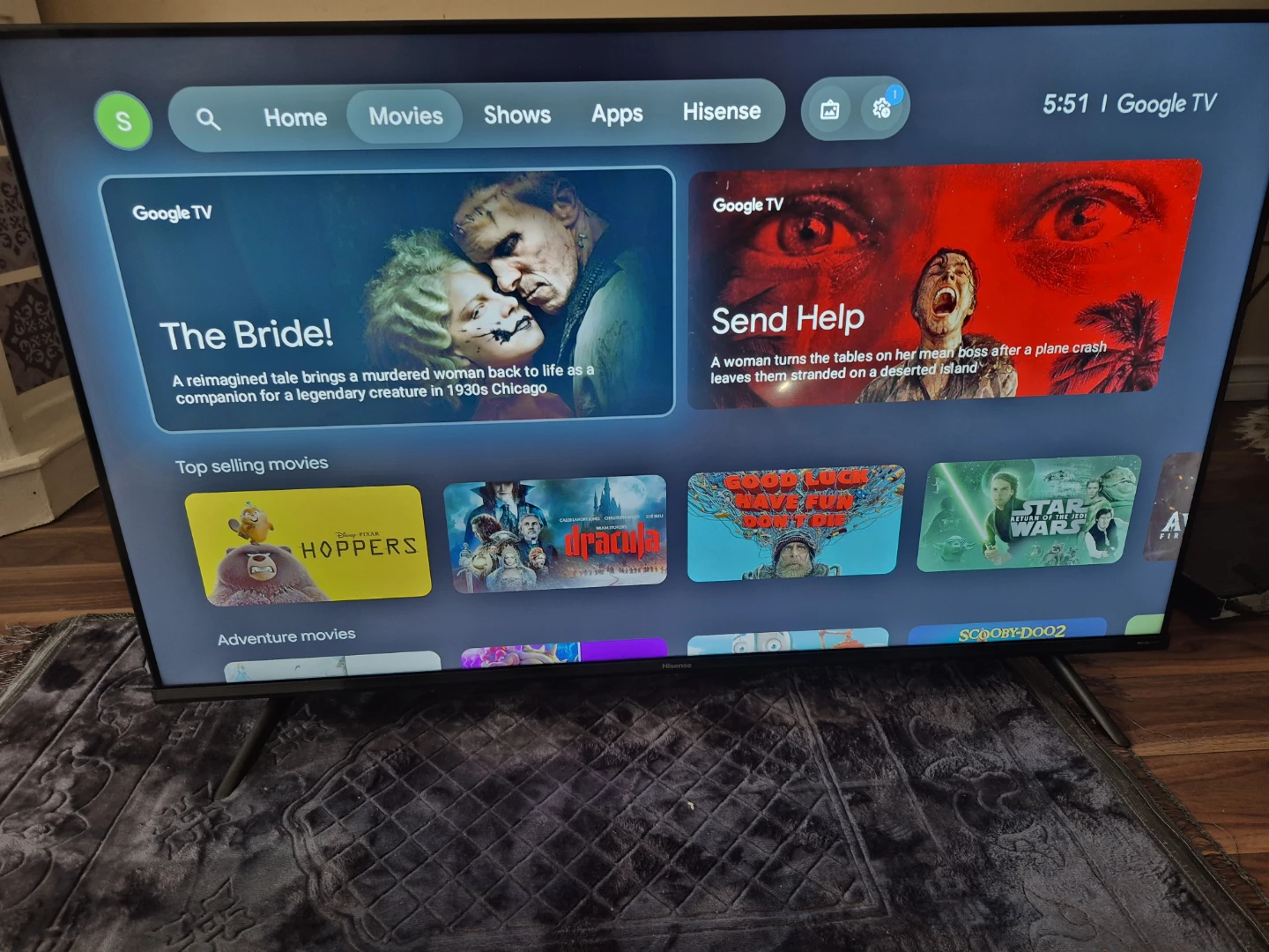 Hisense Google TV 43" smart 4k - photo 4