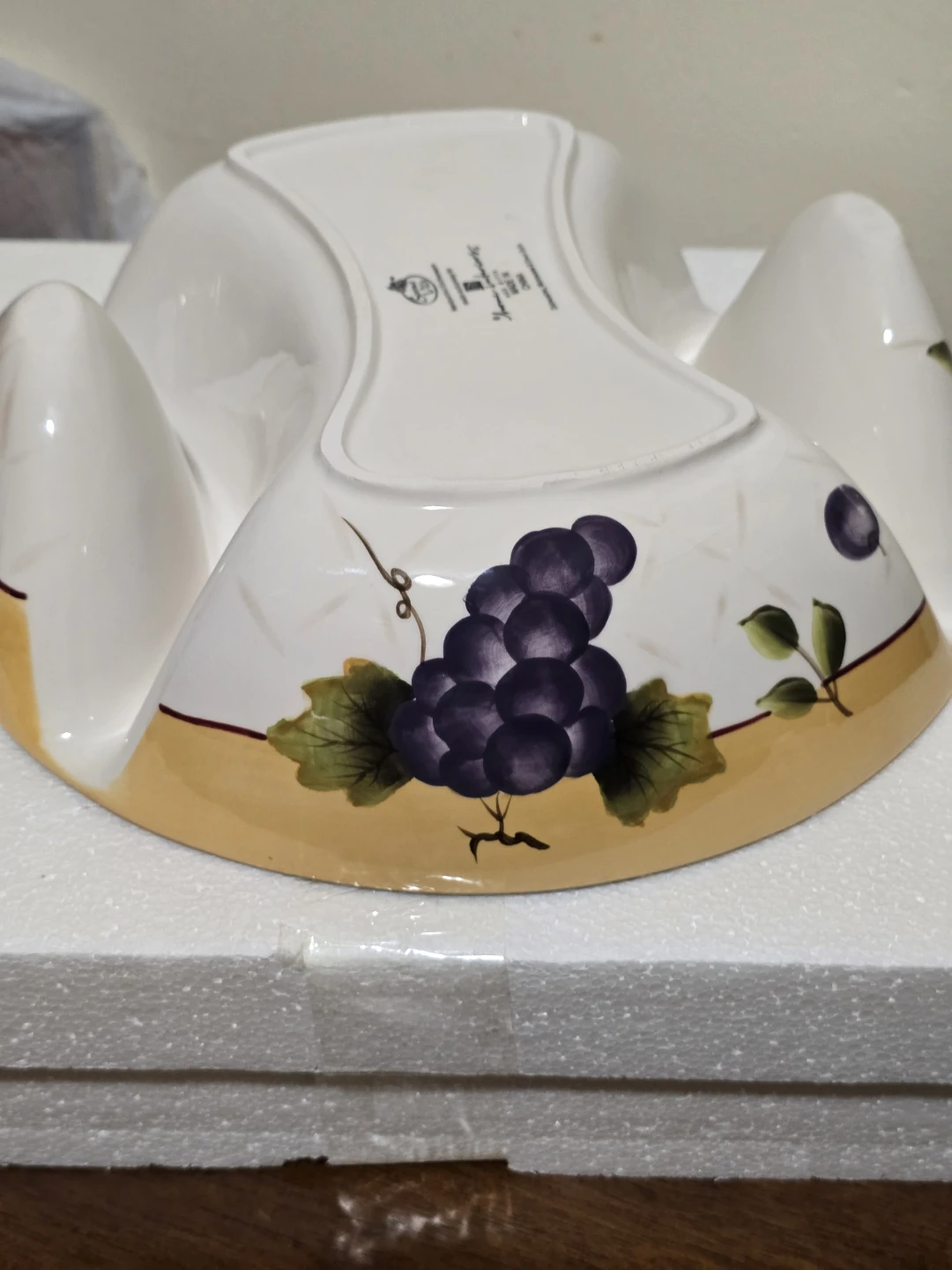 VTG Home Interiors Sonoma Villa Divided Chip Dip Bowl - photo 4