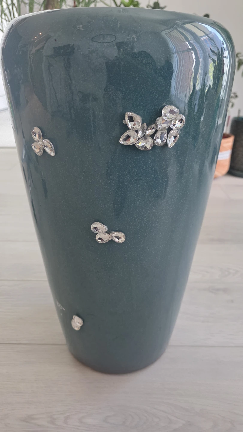 Large Green Decorative Ceramic Planter Pot
