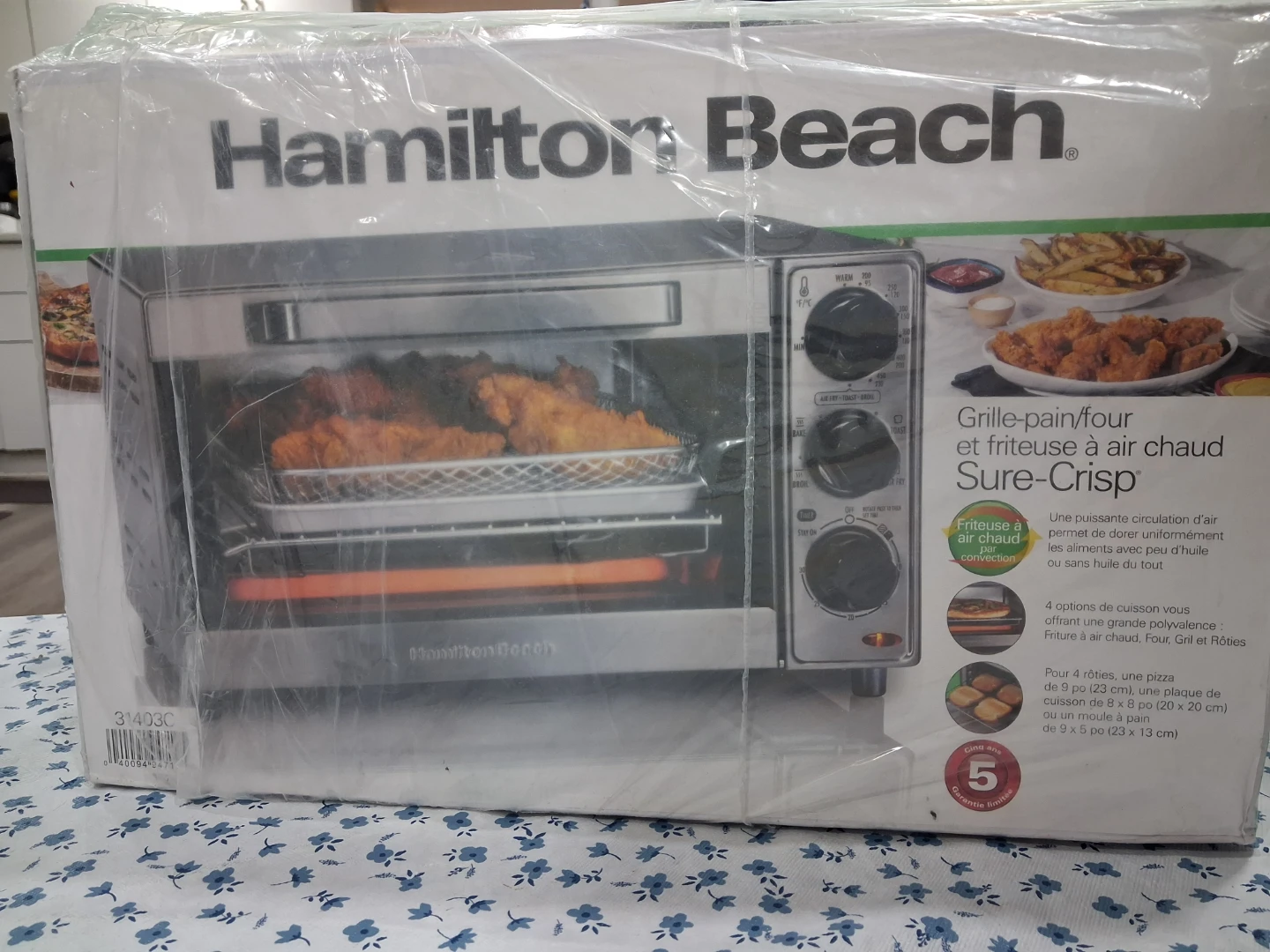 Hamilton Beach Sure-Crisp Air Fryer Toaster Oven(New)-31403C