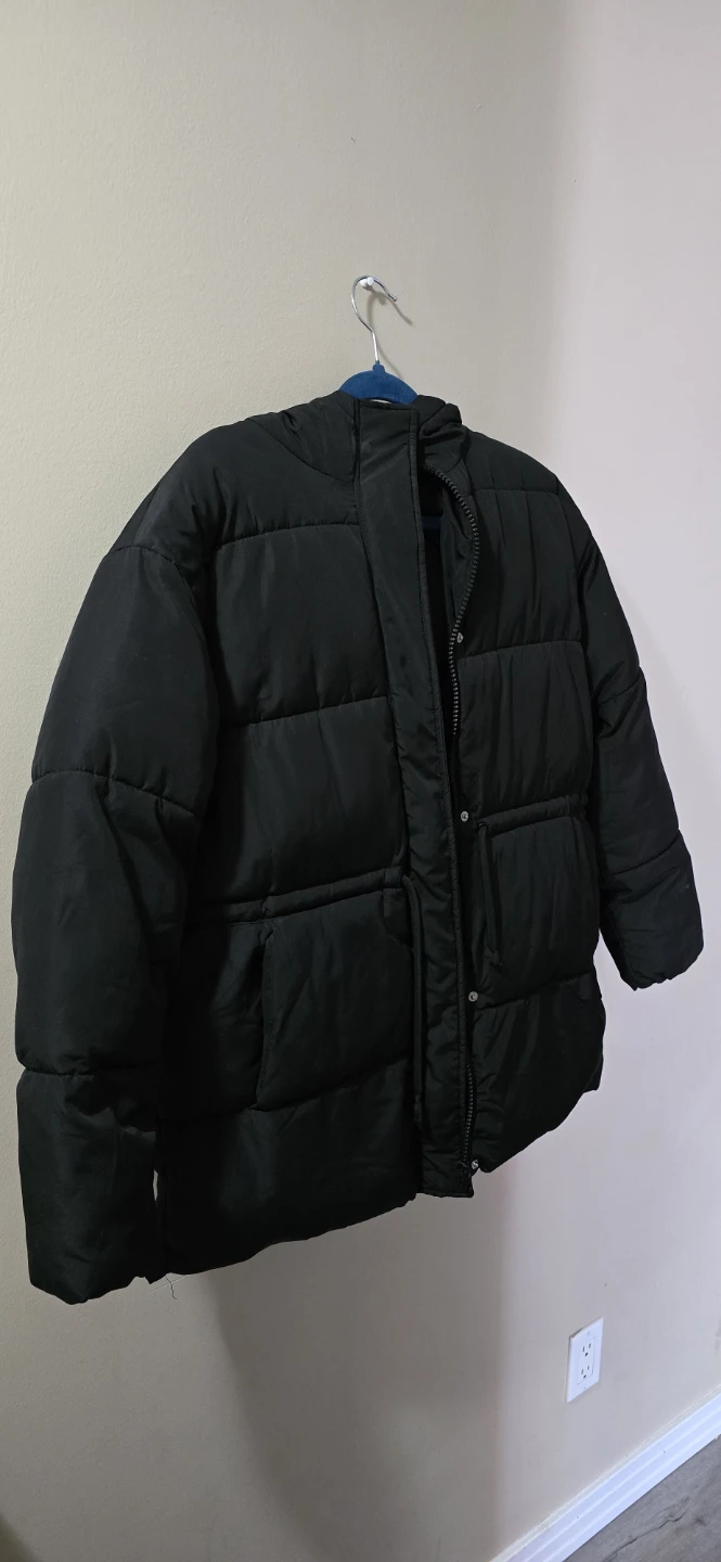 H&M Divided Black Puffer Jacket - Size S