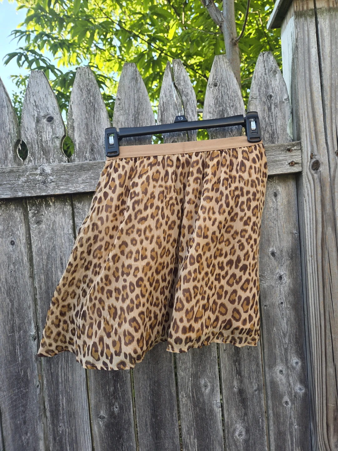 Girl's Leopard Print Chiffon Skirt - photo 2