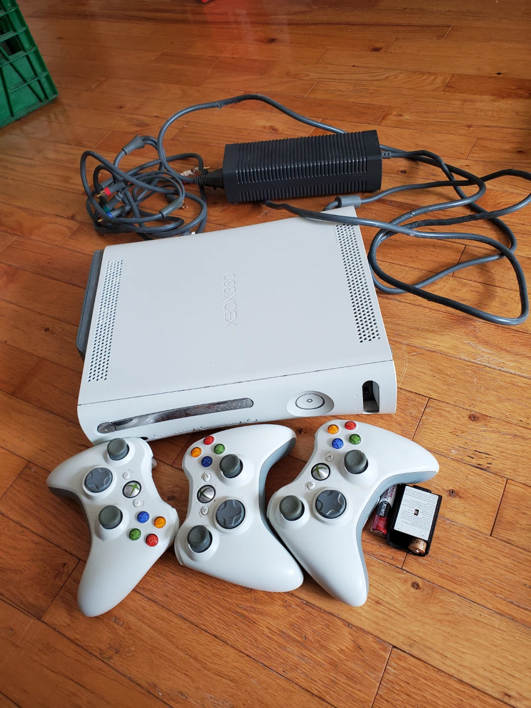 Xbox 360 Console with 3 Controllers