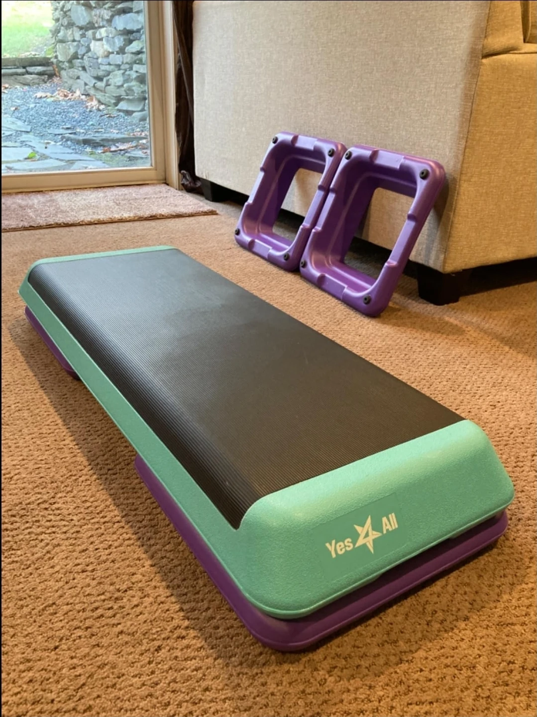 Aerobic Stepper with Adjustable Height for Home & Gym