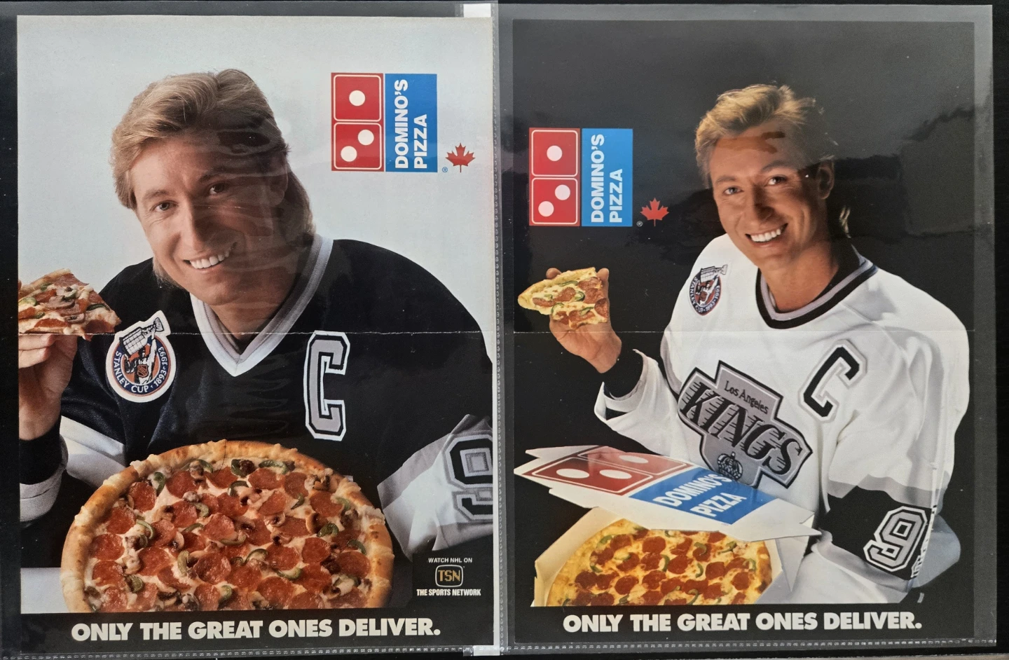 2 Wayne Gretzky 1993 "The Great Ones Deliver" Domino's Ad
