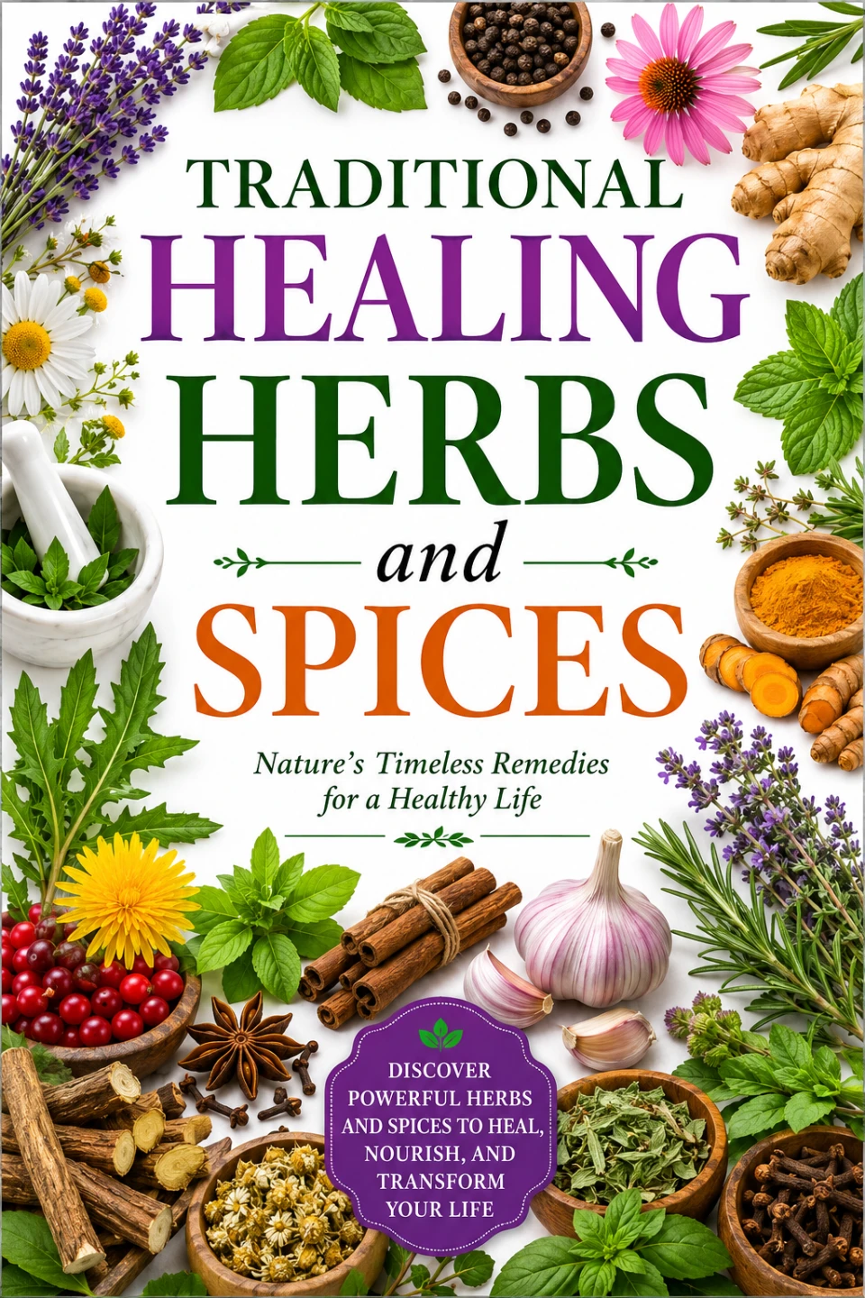 Traditional Healing Herbs and Spices Book