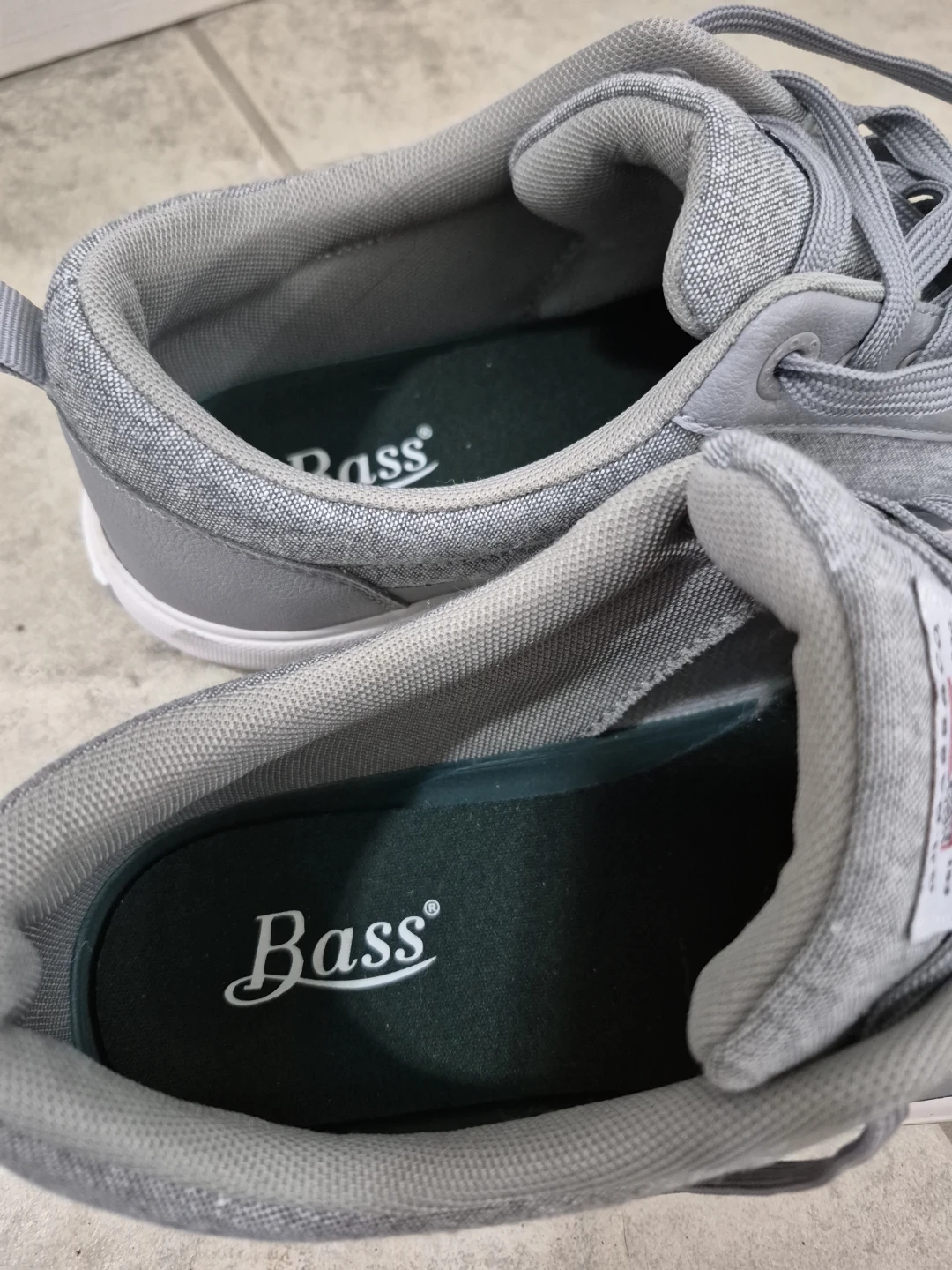 Men's shoes. Bass & Co. Grey Textile Lace-Up Sneakers - photo 3