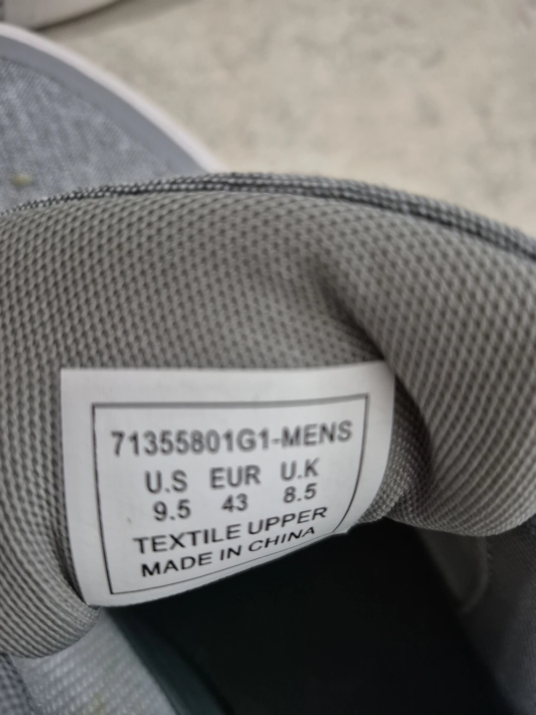 Men's shoes. Bass & Co. Grey Textile Lace-Up Sneakers - photo 4