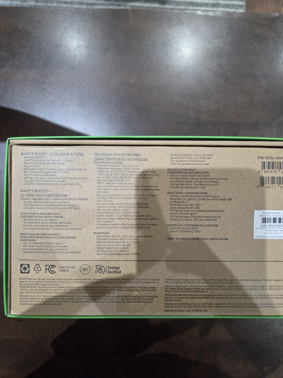SEALED - Razer BlackShark V3 Wireless Esports Headset - photo 4