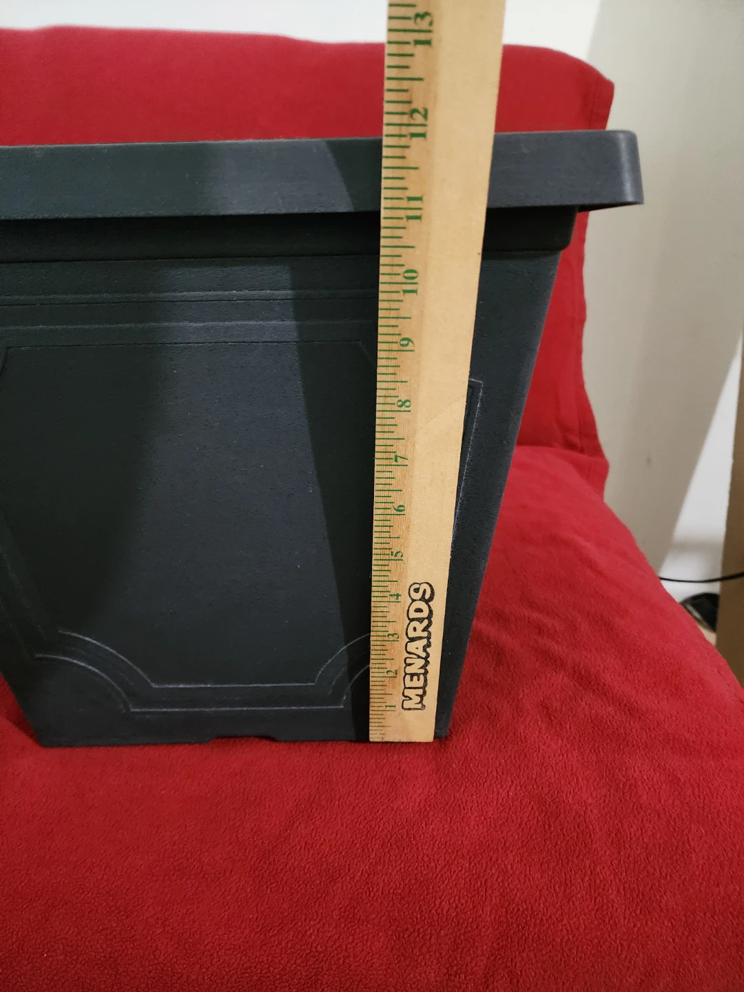 Dark Gray Square Planter Pot - photo 4