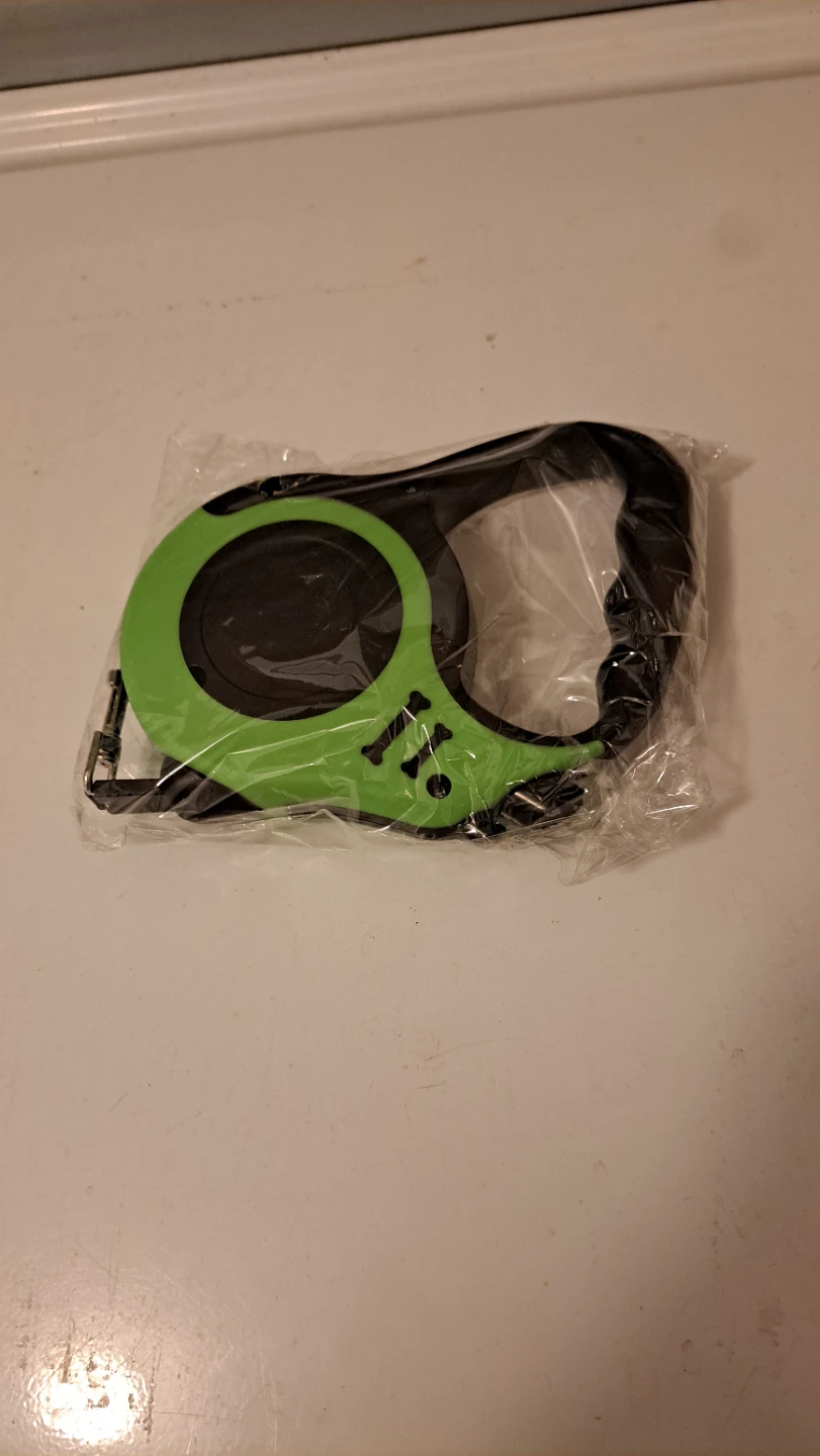 New Retractable Dog Leash with Bone Pattern