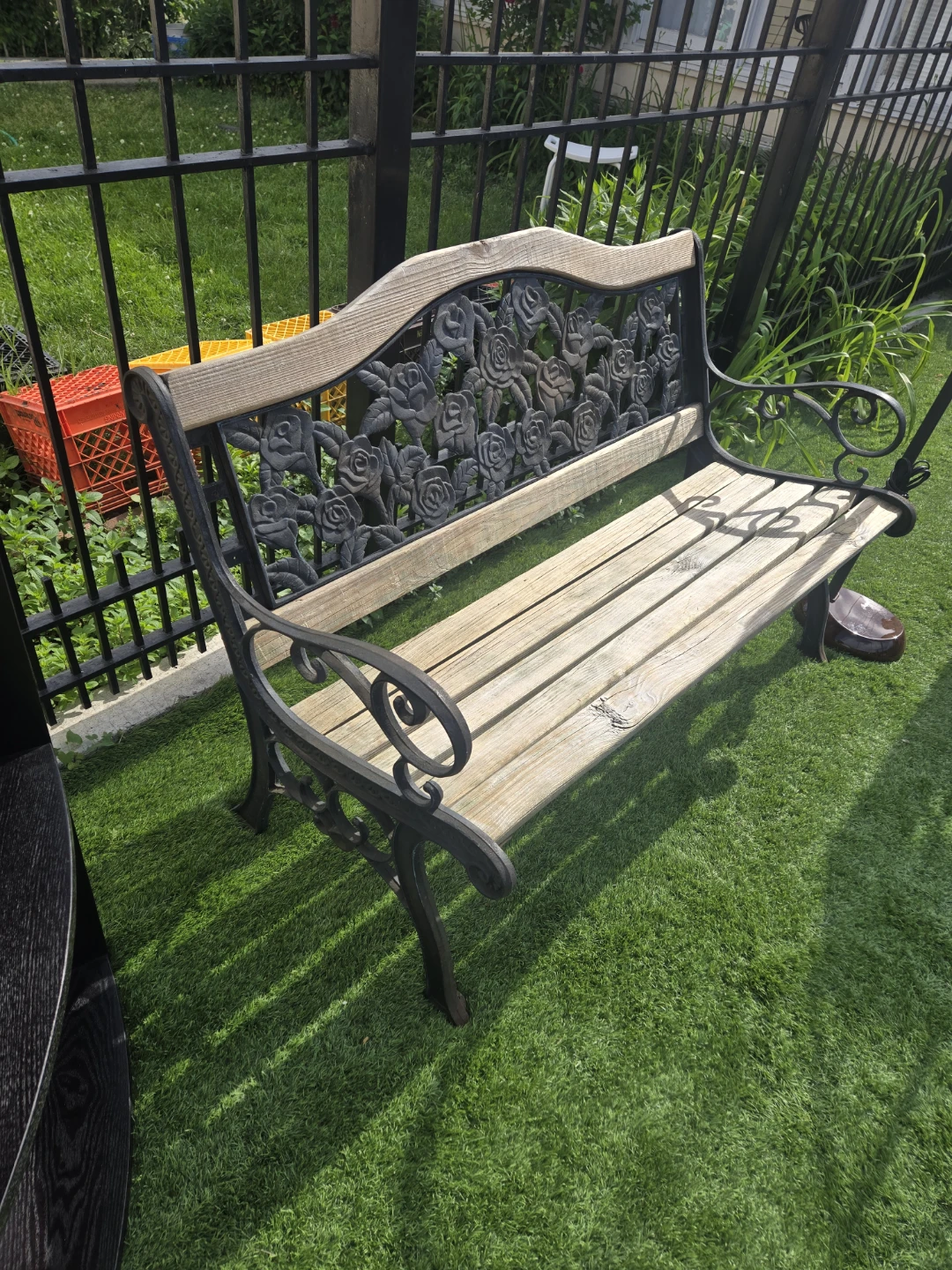 Ornate Rose Garden Bench - photo 2
