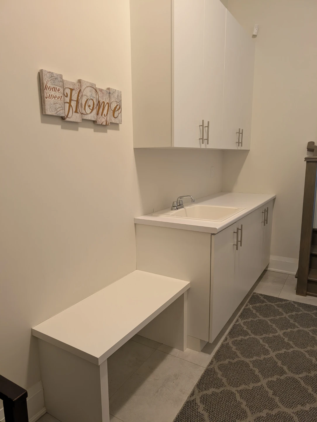 Modern White Cabinet Set for Sale with Laundry Sink - photo 4