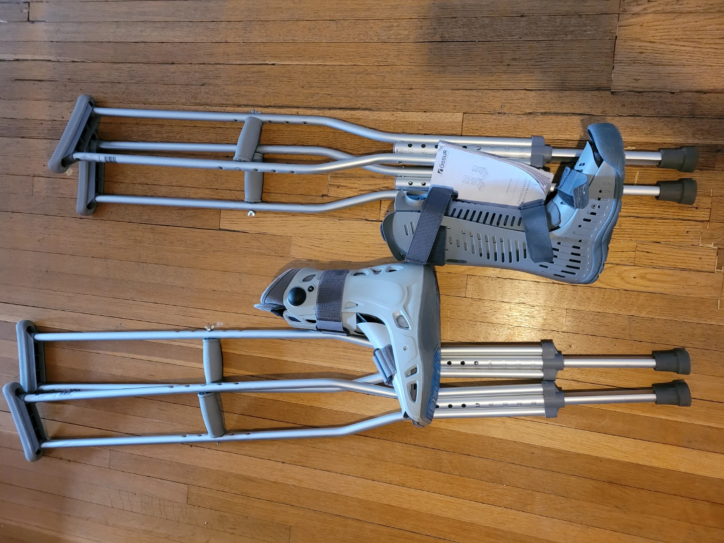 Crutches and Boot Casts