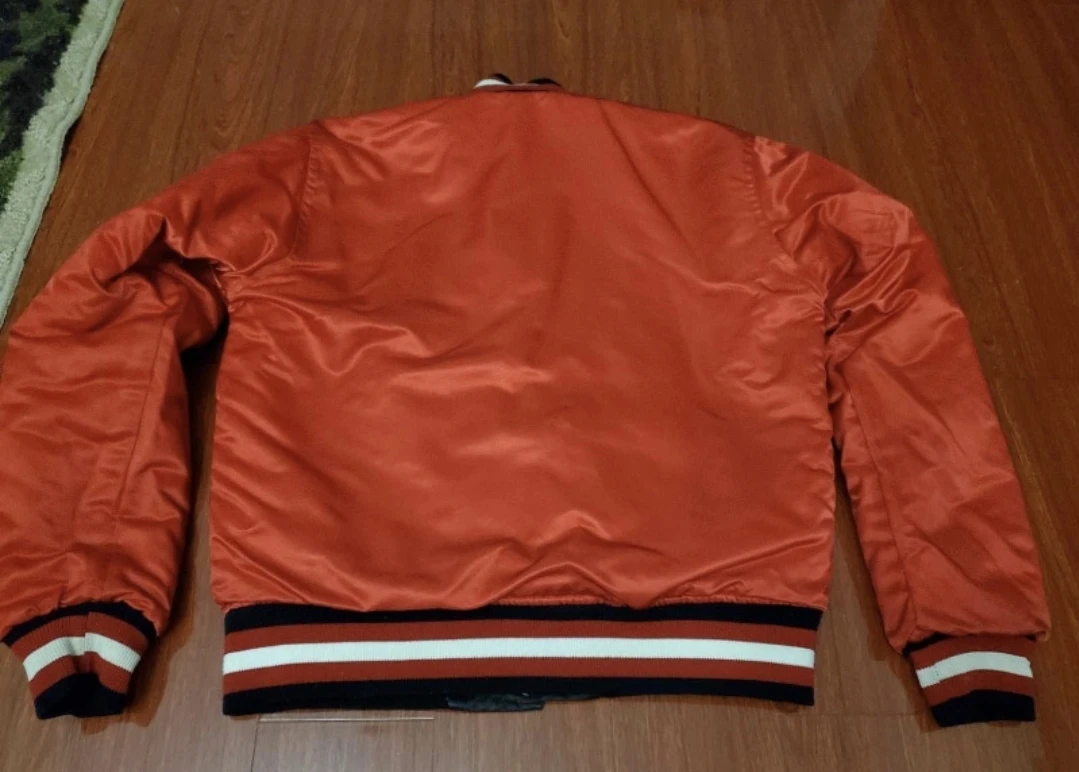Rare vintage Starter Bulls reversible satin jacket adult SM - photo 5