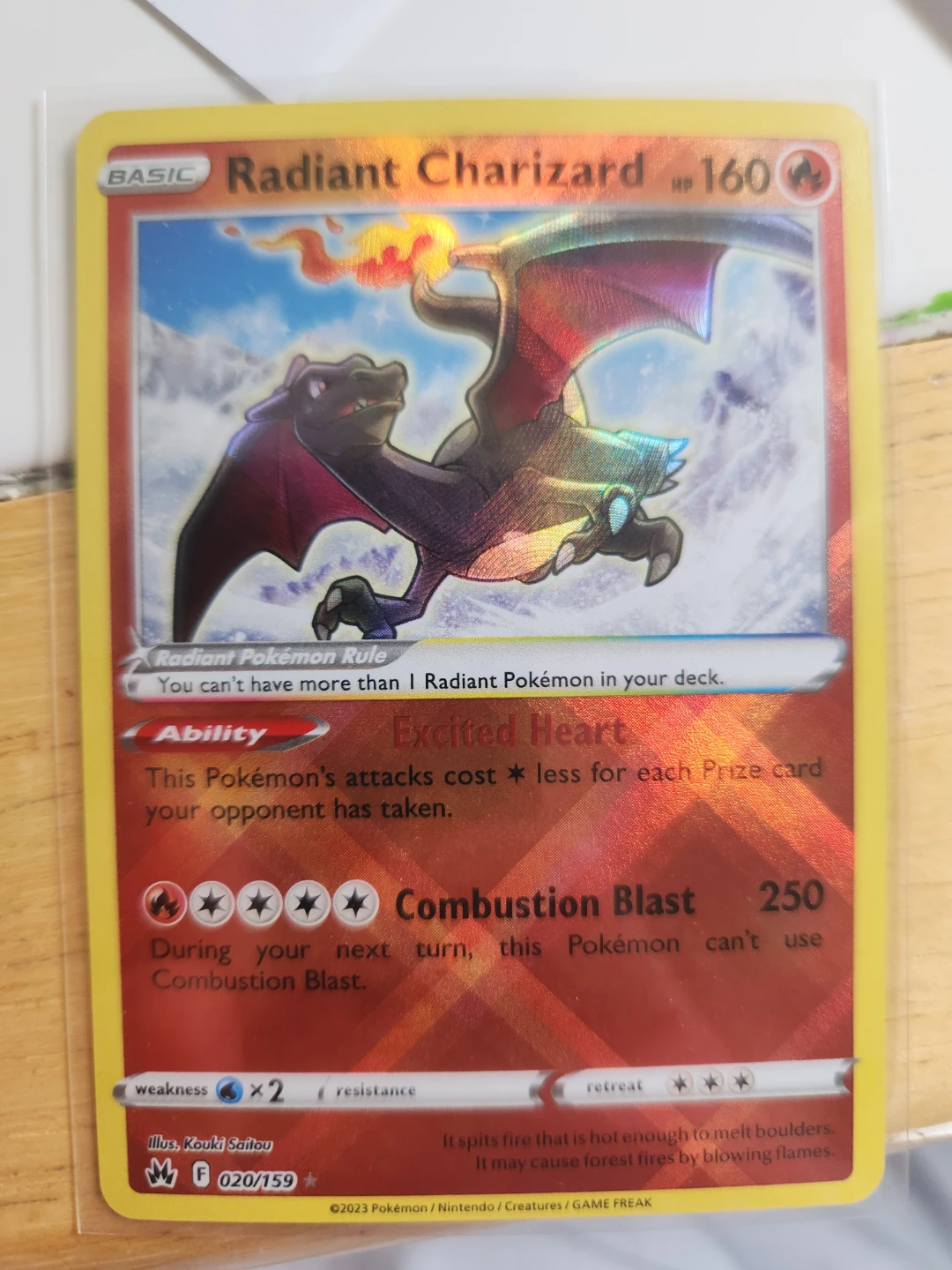 Radiant Charizard Pokémon Card 020/159