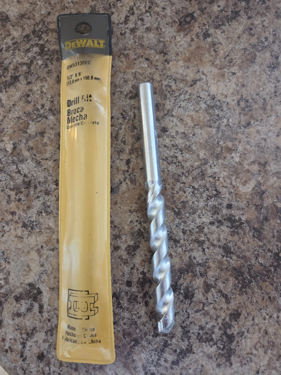 DeWalt 1/2" x 6" Masonry Drill Bit - photo 2