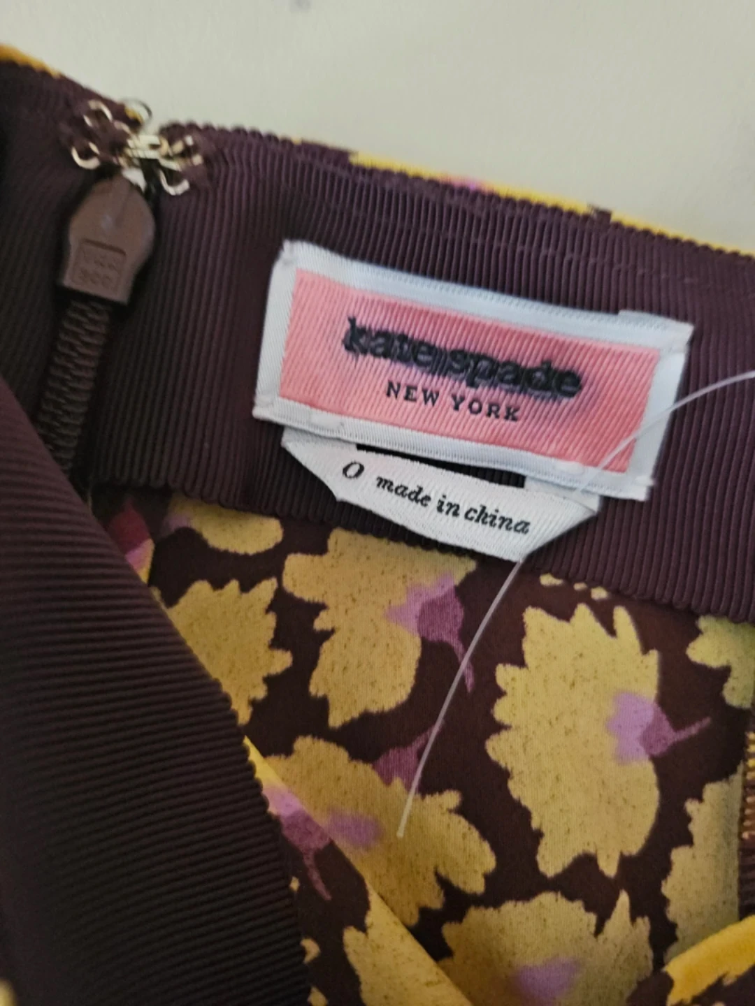 Kate Spade New York Yellow Floral Midi Skirt Size 0 - photo 5