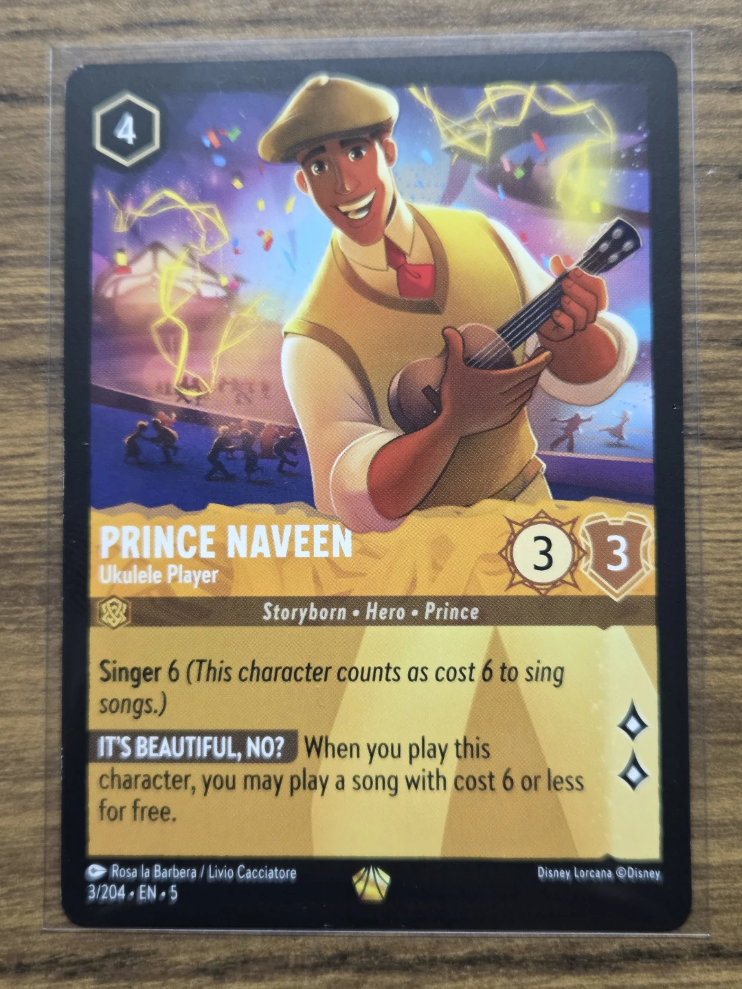Disney Lorcana - Prince Naveen Legendary Card (Shimmering Skies)