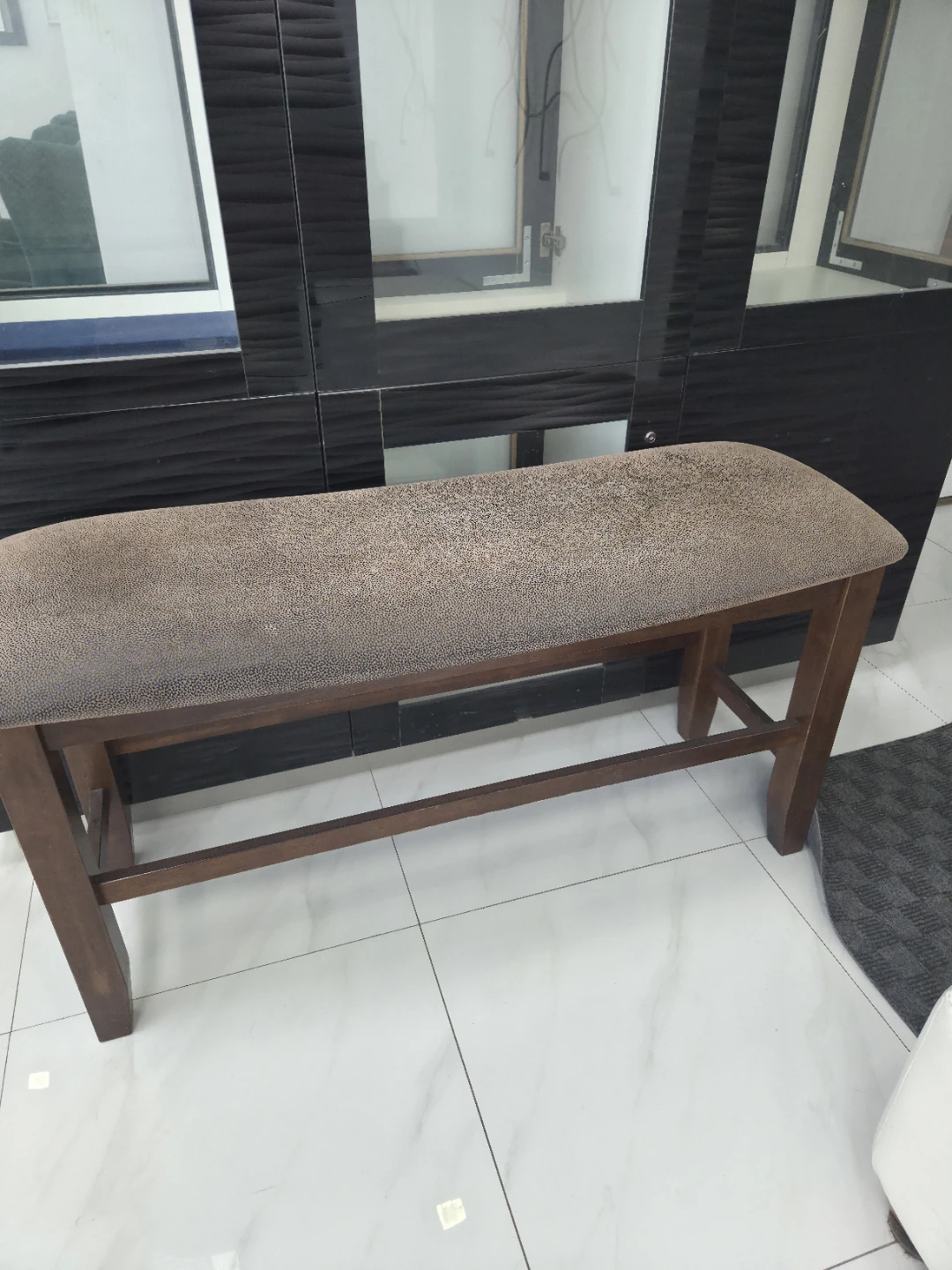 Bench with Upholstered Seat