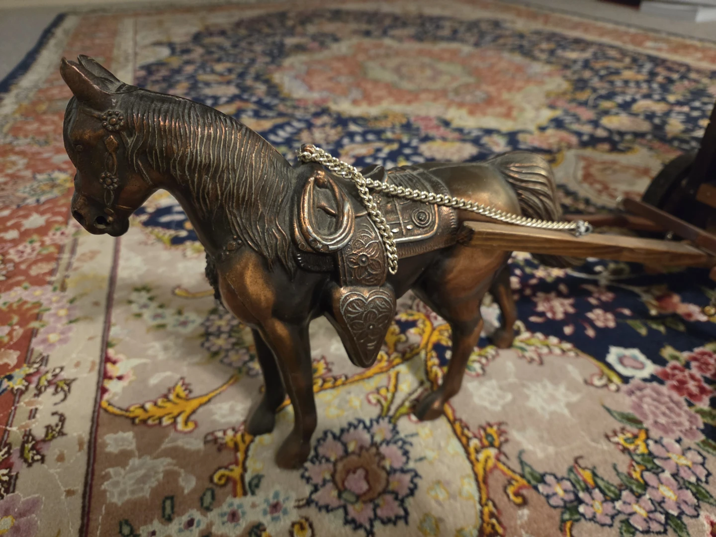 Covered Wagon and Horse Table Lamp - photo 5