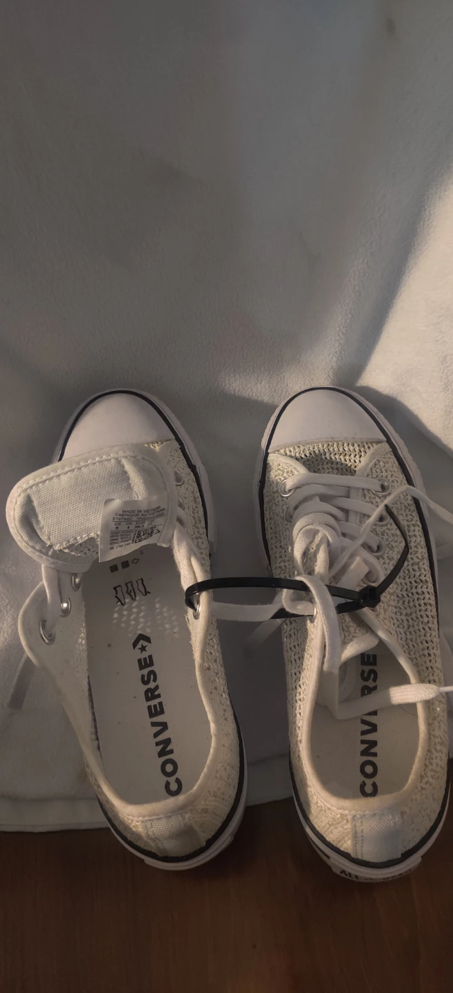 Converse Chuck Taylor All Star White Knit Shoes