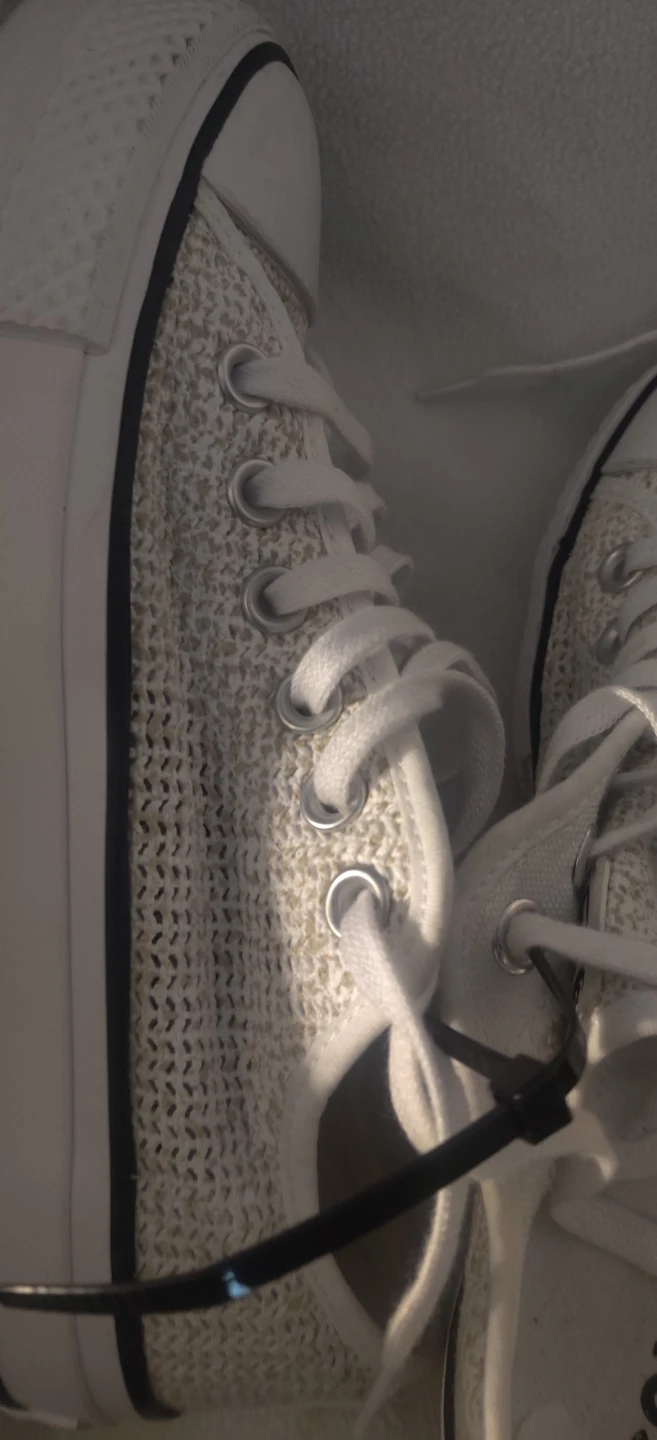 Converse Chuck Taylor All Star White Knit Shoes - photo 5